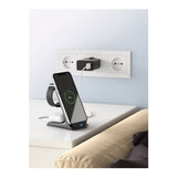 Goobay 3-in-1 Wireless Qi Charger Black 60217
