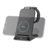 Goobay 3-in-1 Wireless Qi Charger Black 60217