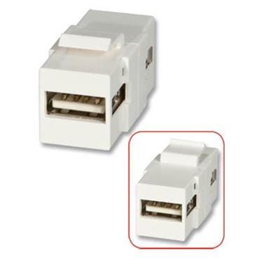 Lindy USB A to A Keystone White 60553