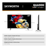 Skyworth 60Q6600H 60-inch 4K UHD QLED Google Smart TV