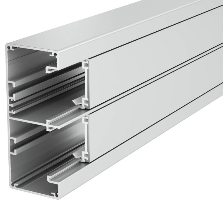 O-Line OBO Rapid Compartment Trunking with Covers 2m Grey 6113202