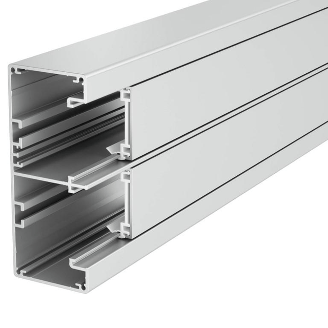 O-Line OBO Rapid Compartment Trunking with Covers 2m Grey 6113202