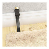Goobay 1m High Speed HDMI Flat Cable with Ethernet Black 61277