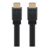 Goobay 5m High Speed HDMI Flat Cable with Ethernet Black 61281