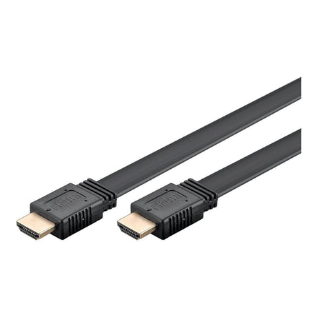 Goobay 5m High Speed HDMI Flat Cable with Ethernet Black 61281