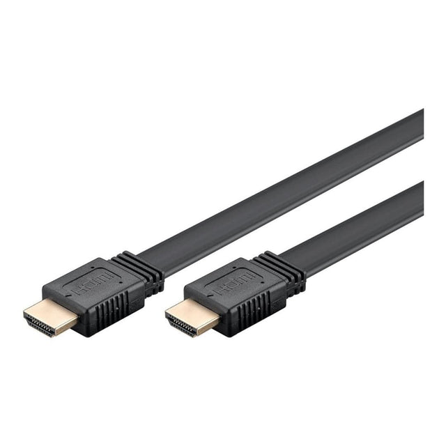 Goobay 5m High Speed HDMI Flat Cable with Ethernet Black 61281