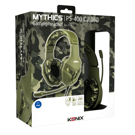 Konix PS-400 PS4 Wired Camo Gaming Headsets 61881105782