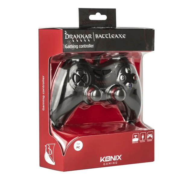 Konix Drakkar Battle Wired PC Controller Black 61881180544
