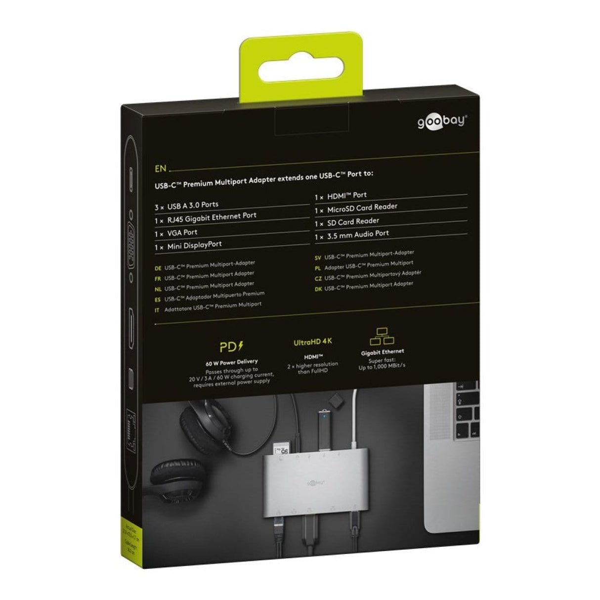 Goobay USB-C Aluminium Multiport Adapter 62113