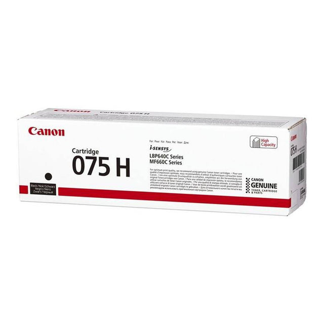 Canon CRG075 Black Toner Cartridge 3,500 Pages Original 6361C002 Single-pack