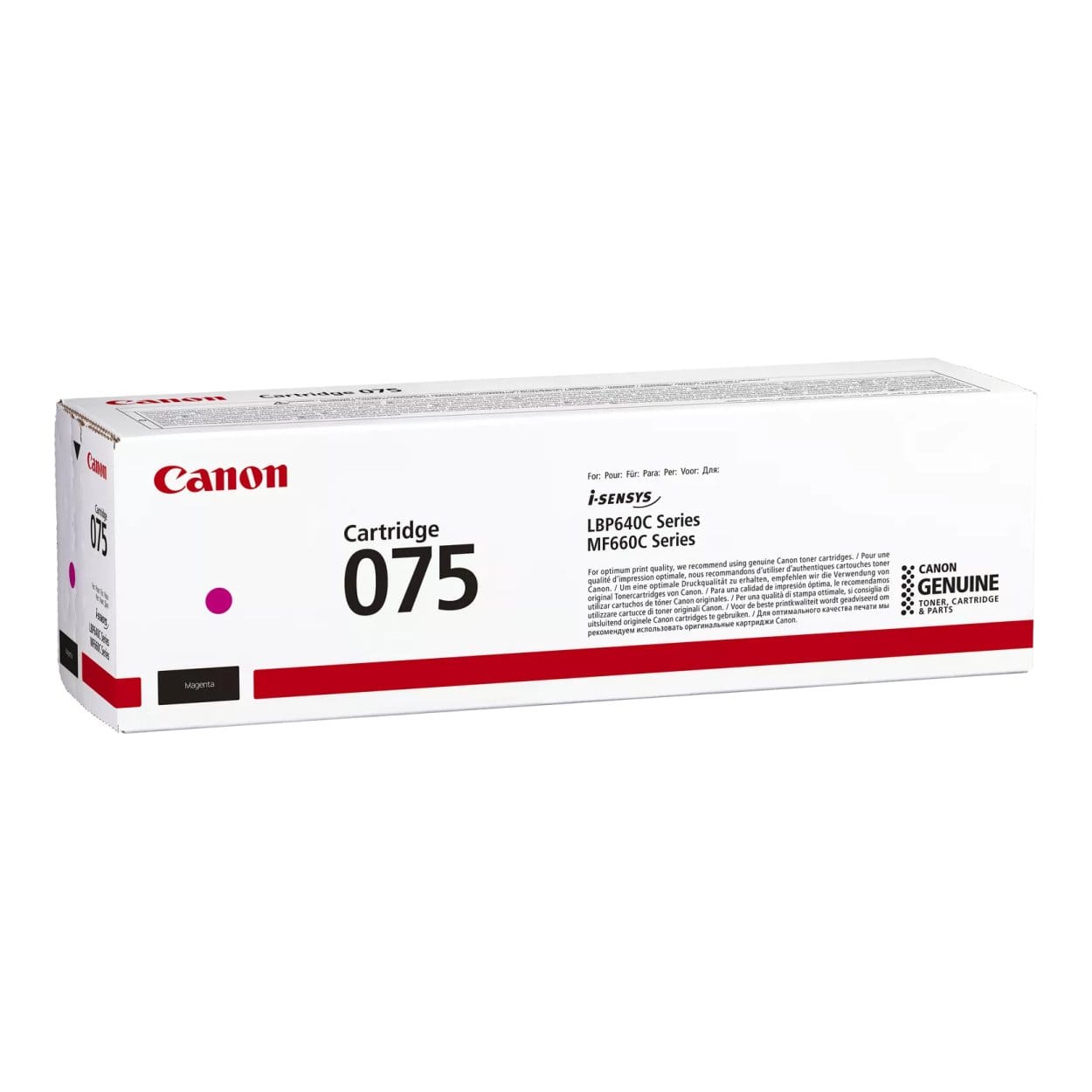 Canon 075 Magenta Toner Cartridge 1300 Pages Original 6363C002