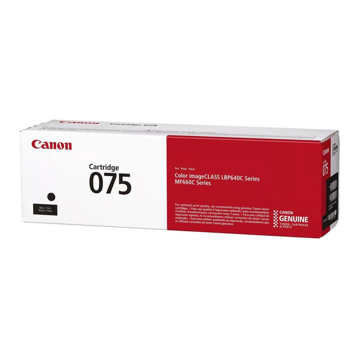 Canon 075 Black Toner Cartridge 1300 Pages Original 6365C002 Single-pack