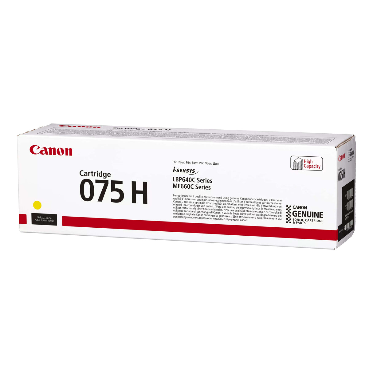 Canon CRG 075 Yellow Toner Cartridge 1000 pages Original 6366C002 Single-pack
