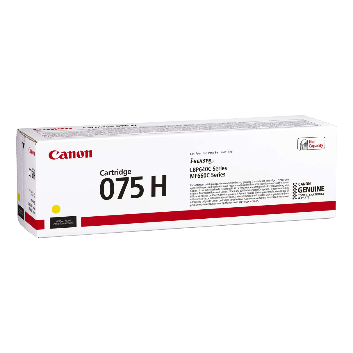 Canon CRG 075 Yellow Toner Cartridge 1000 pages Original 6366C002 Single-pack