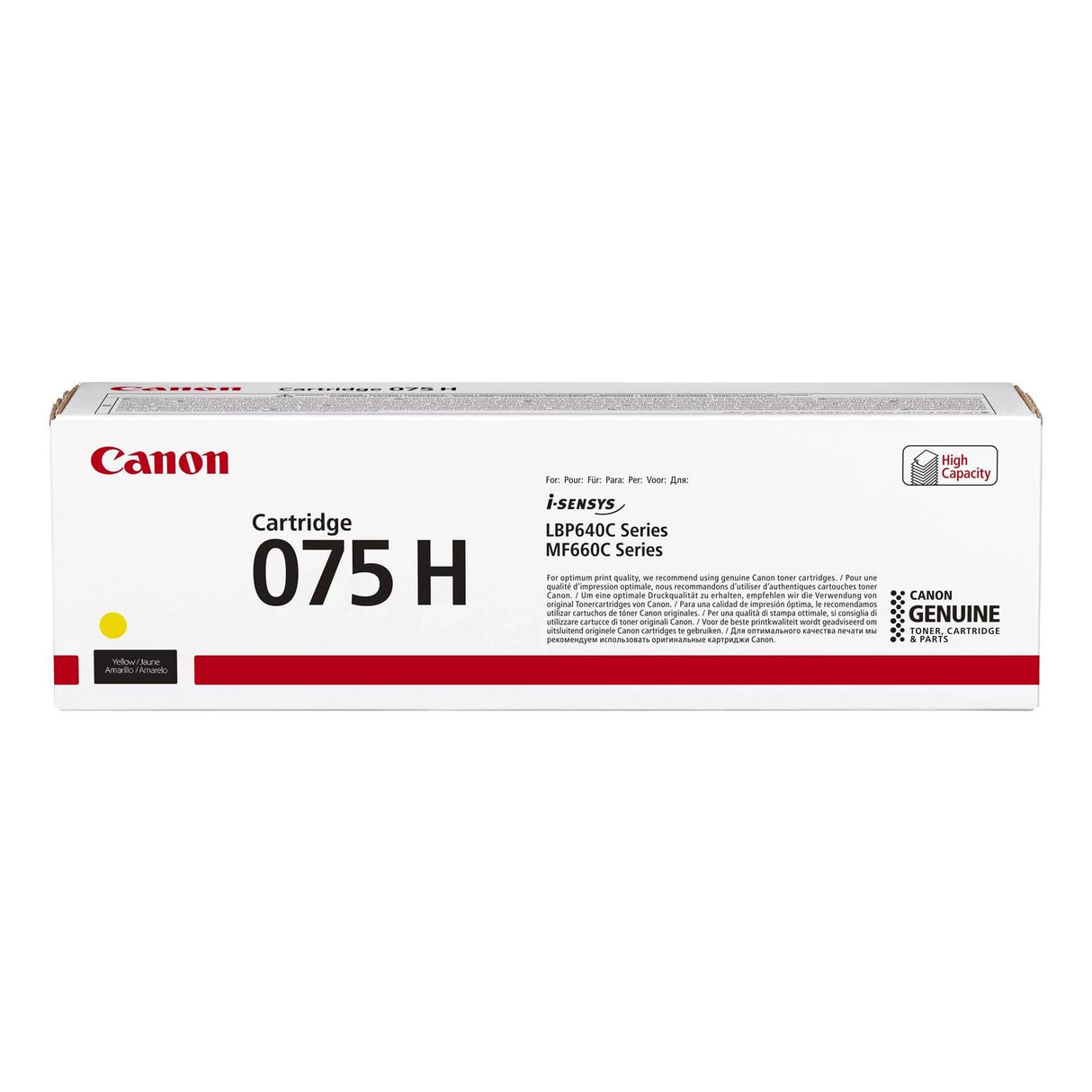 Canon CRG 075 Yellow Toner Cartridge 1000 pages Original 6366C002 Single-pack