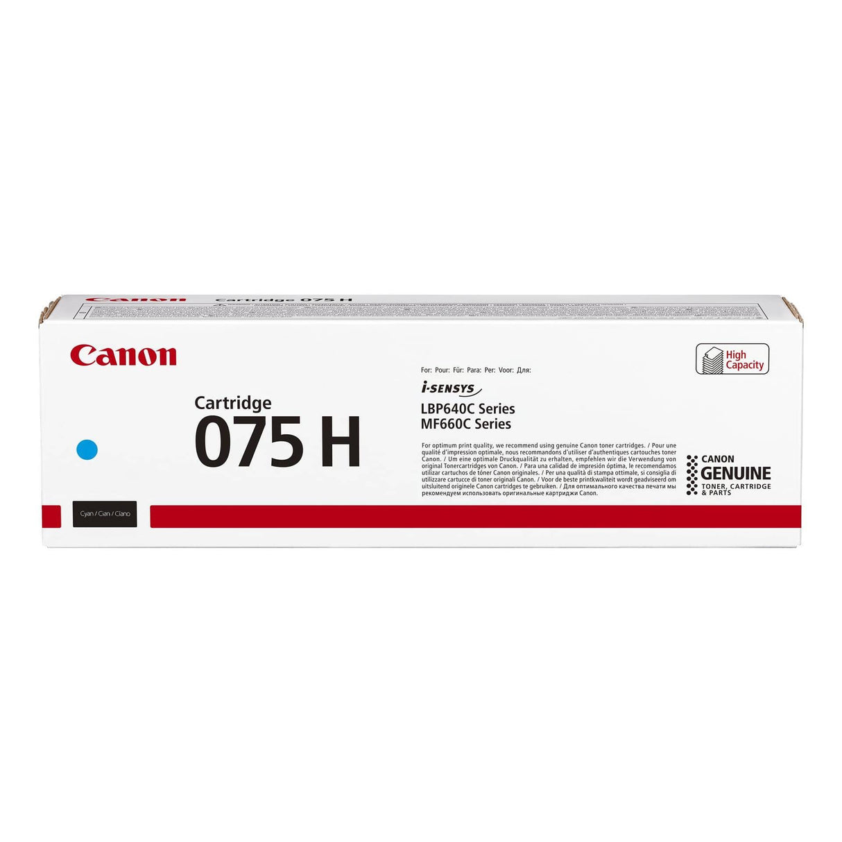 Canon CRG 075 Cyan Toner Cartridge 1000 pages Original 6368C002 Single-pack