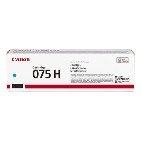 Canon CRG 075 Cyan Toner Cartridge 1000 pages Original 6368C002 Single-pack
