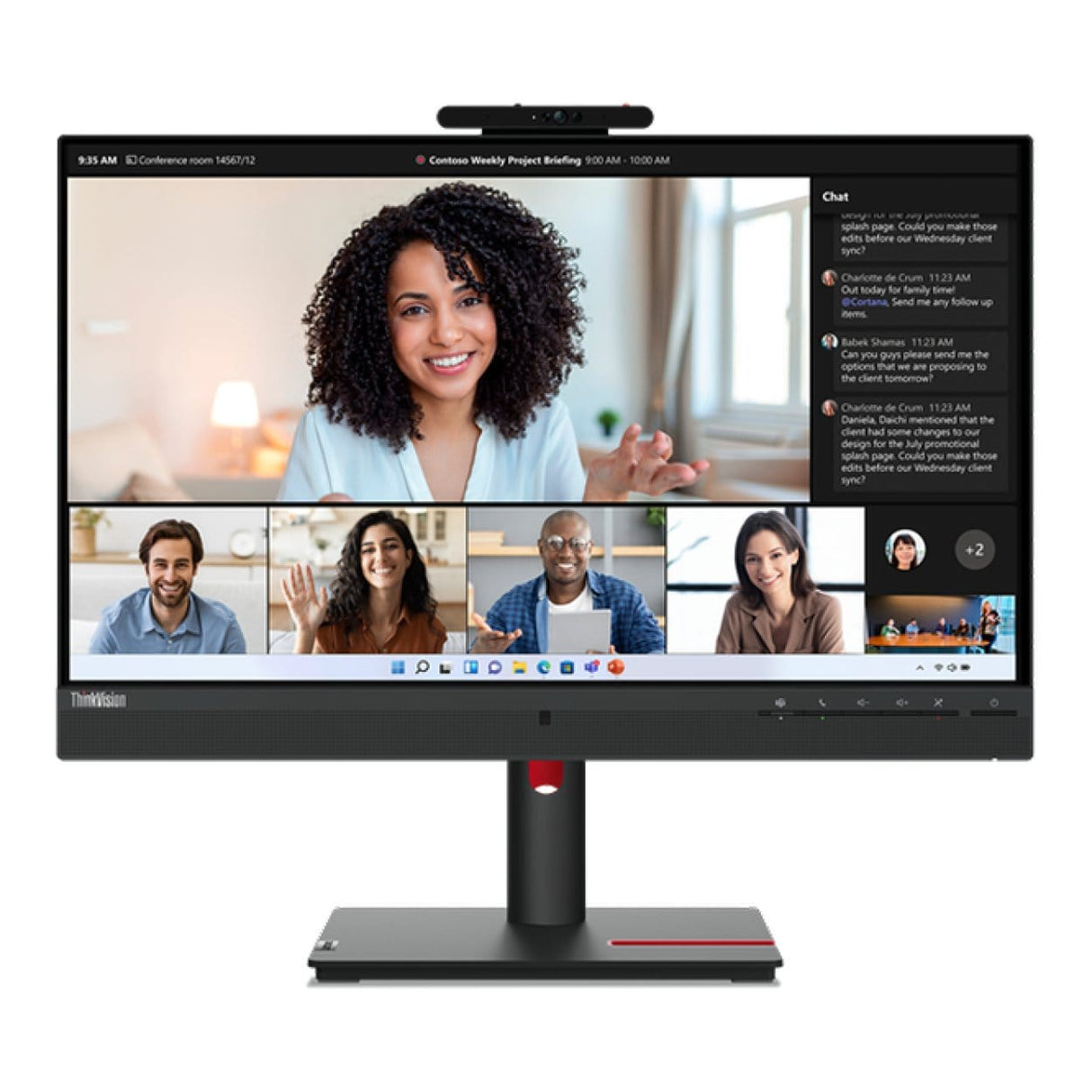 Lenovo ThinkVision T24mv-30 23.8-inch 1920 x 1080p FHD 16:9 75Hz 4ms LED IPS Monitor