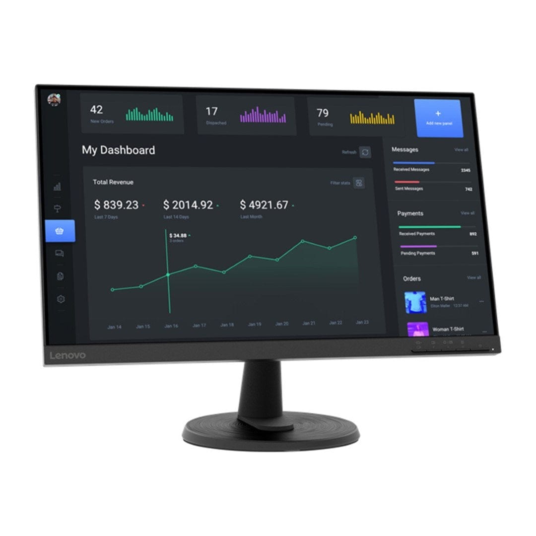 Lenovo ThinkVision C24-40 23.8-inch 1920 x 1080p FHD 16:9 75Hz 4ms AMD FreeSync WLED VA Monitor 63DCKAT6SA