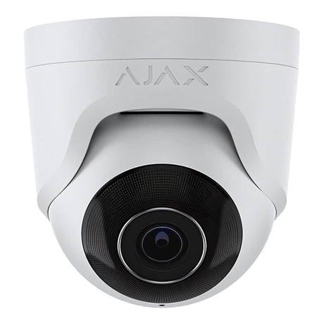 Ajax 5MP 4mm Fixed Lens TurretCam Wired Security IP Camera - White 64925.197.WH1