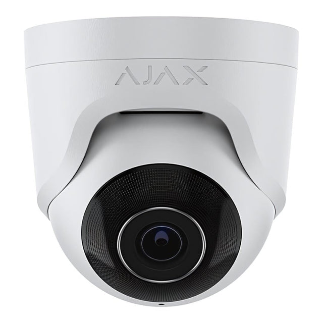 Ajax 5MP 4mm Fixed Lens TurretCam Wired Security IP Camera - White 64925.197.WH1