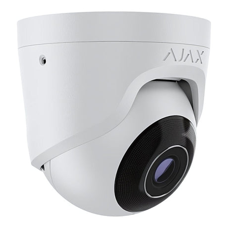 Ajax 5MP 4mm Fixed Lens TurretCam Wired Security IP Camera - White 64925.197.WH1