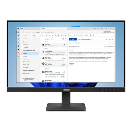 Lenovo ThinkVision S24-4e 23.8-inch 1920 x 1080p FHD 16:9 100Hz 4ms LED IPS Monitor 64B5KAT1SA
