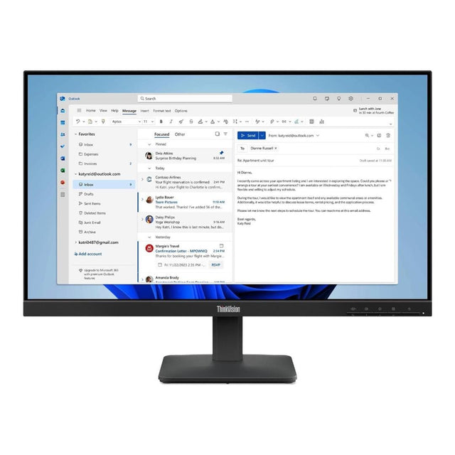 Lenovo ThinkVision S24-4e 23.8-inch 1920 x 1080p FHD 16:9 100Hz 4ms LED IPS Monitor 64B5KAT1SA
