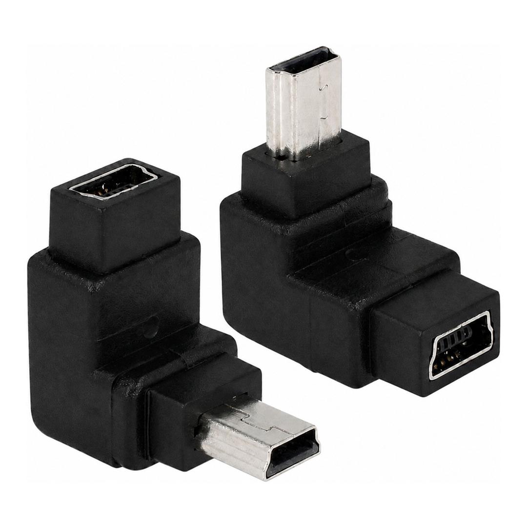 Delock Mini Type-B Male to Female 90 Degree Adapter 65096