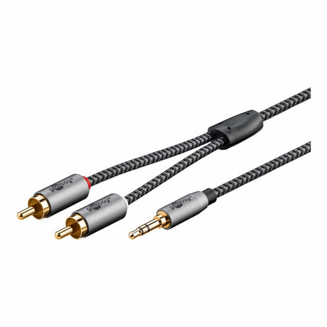 Goobay 1m 3.5mm Jack to RCA Audio Adapter Cable 65285
