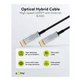 DeLOCK Goobay 10m Optical Hybrid HDMI Cable with Ethernet 65566