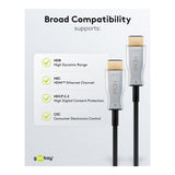 Goobay 40m 4K 60Hz Optical Hybrid HDMI Cable with Ethernet 65569