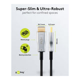 Goobay 50m 4K 60Hz Optical Hybrid HDMI Cable with Ethernet 65570