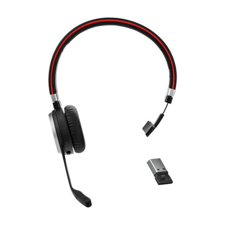 Jabra Evolve 65 SE UC Mono Wireless Headset with Link390a and Stand 6593-833-499