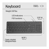 HP 150 Wired Keyboard Black 664R5AA