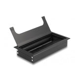DeLOCK Cable Grommet for Table Mounting with Brush Black