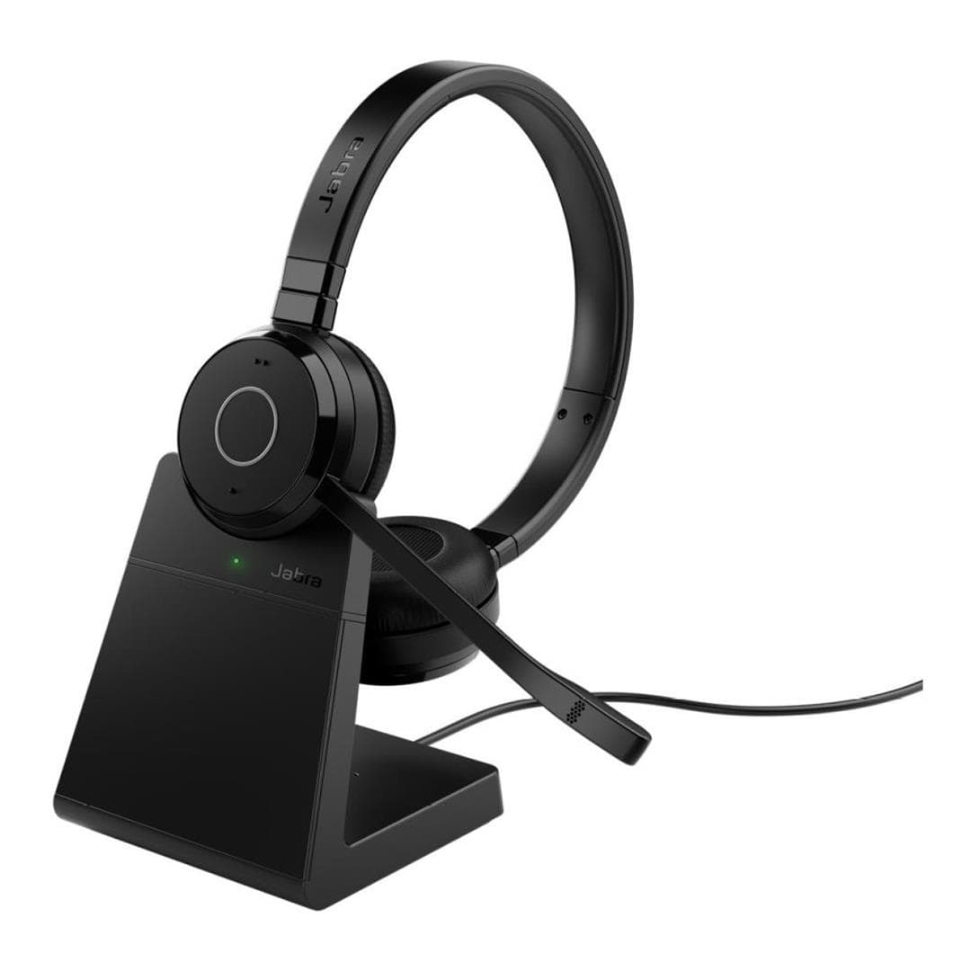 Jabra Headset Evolve 65 TE UC Stereo Wireless Headset With Charging Stand 6699-833-499
