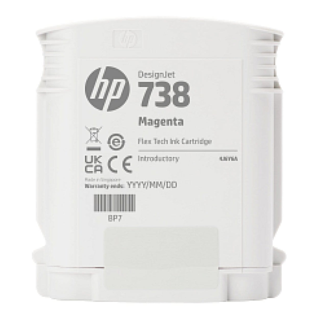 HP 738 DesignJet Magenta Ink Cartridge Original 676M7A Single-pack