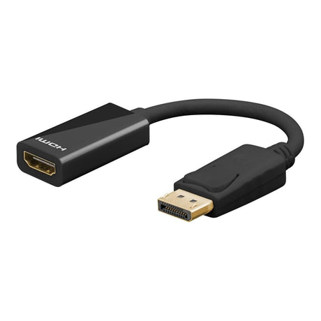 Goobay DisplayPort to HDMI Adapter Cable Gold-Plated Black 67881
