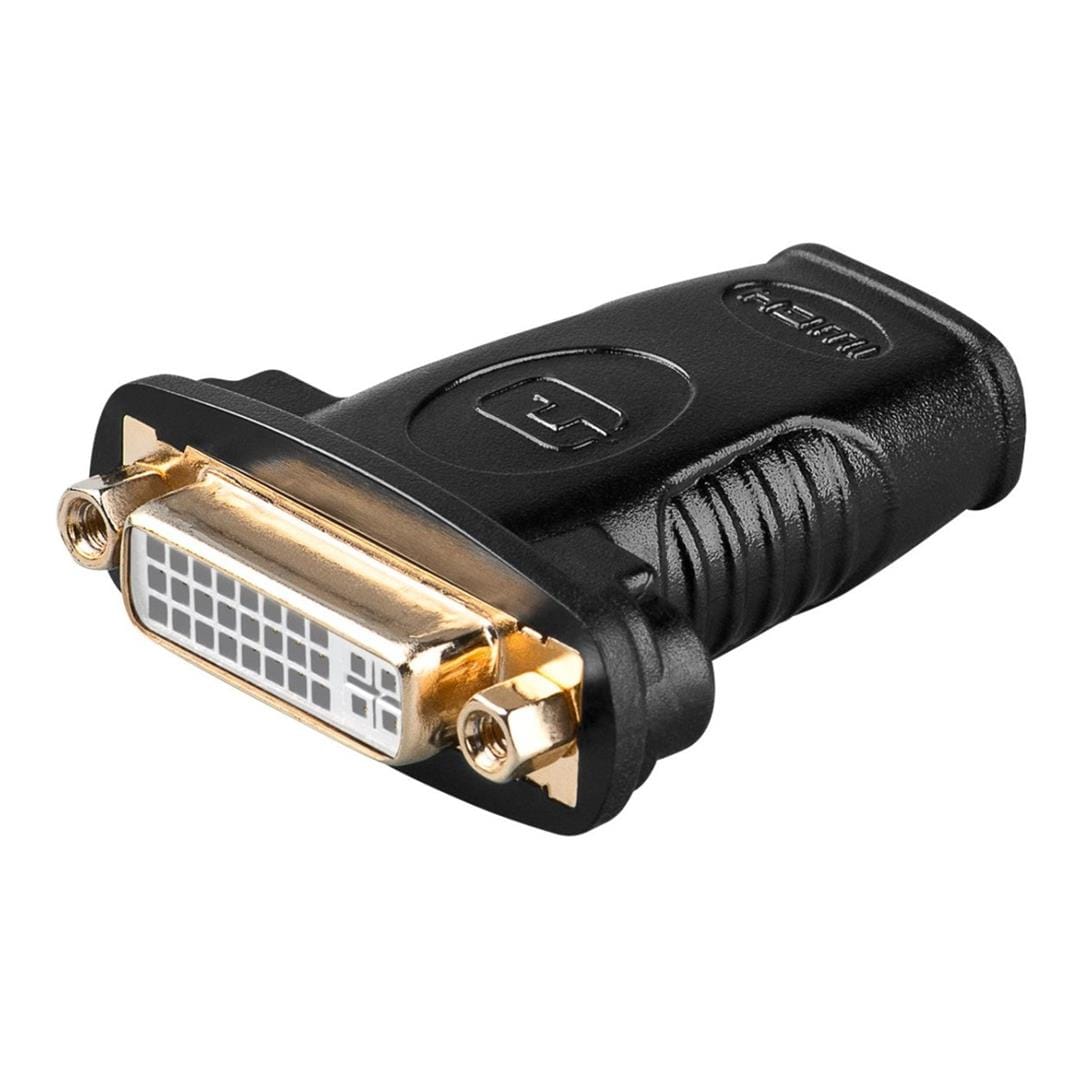 Goobay HDMI Female to Dual-Link DVI-I Female Adapter Black 68690