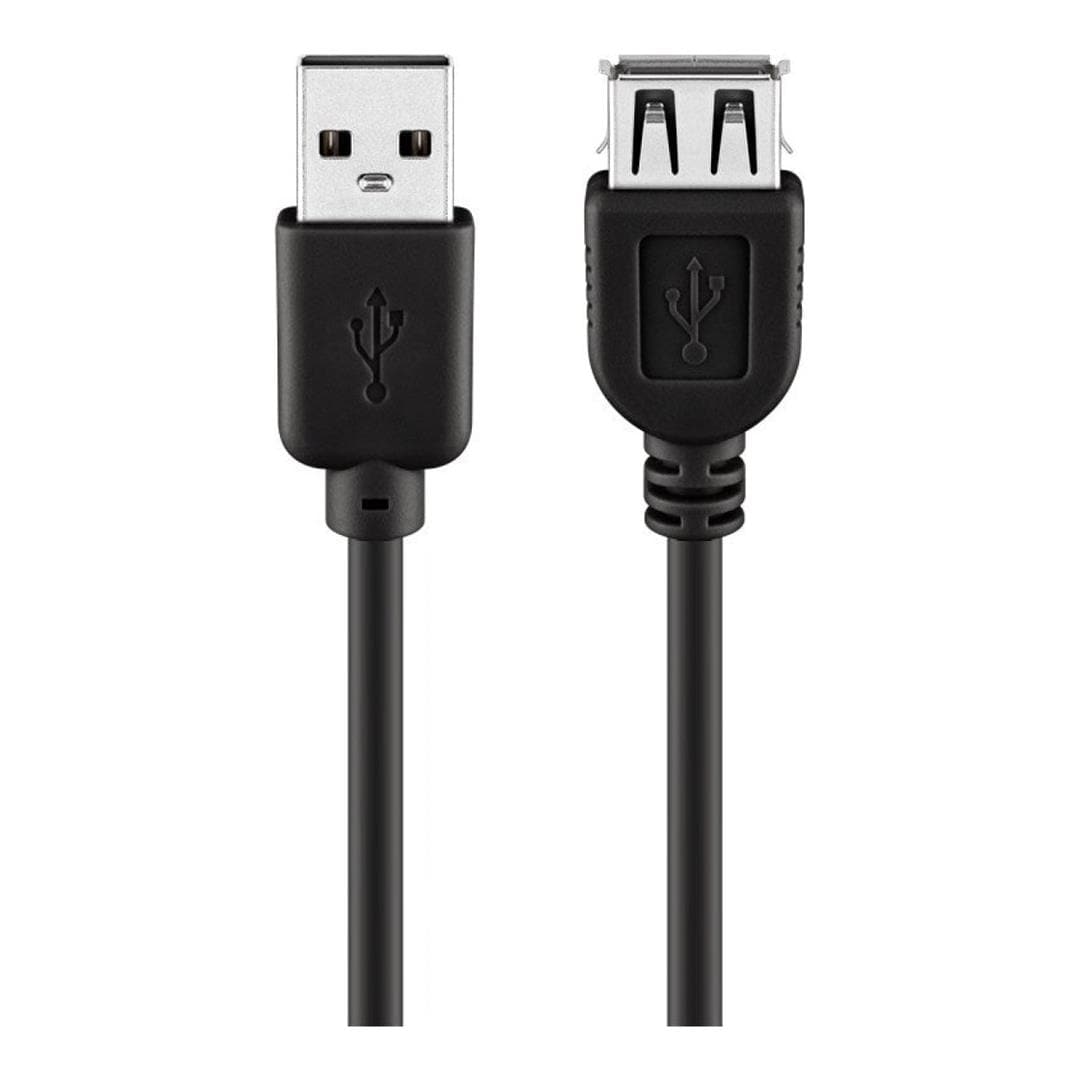 Goobay 5m USB 2.0 Hi-Speed Extension Cable Black 68905