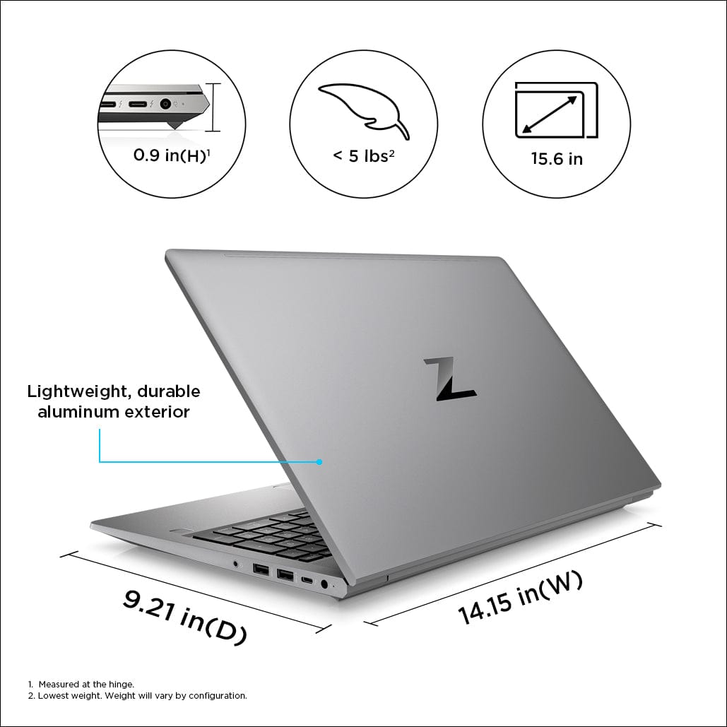 HP ZBook Power G9 15.6-inch FHD Laptop - Intel Core i7-12700H