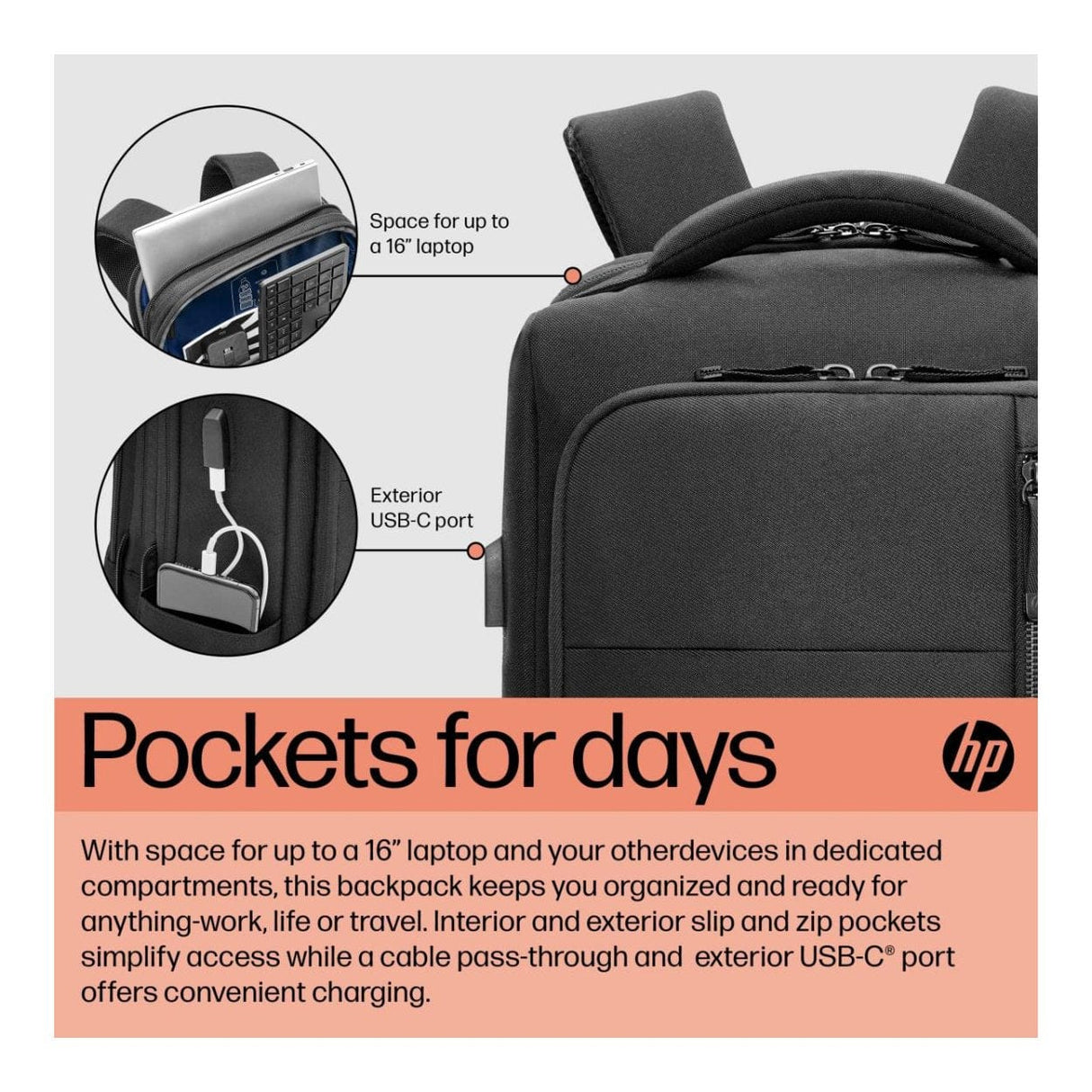 HP Renew Executive 16-inch Notebook Backpack 6B8Y1UT