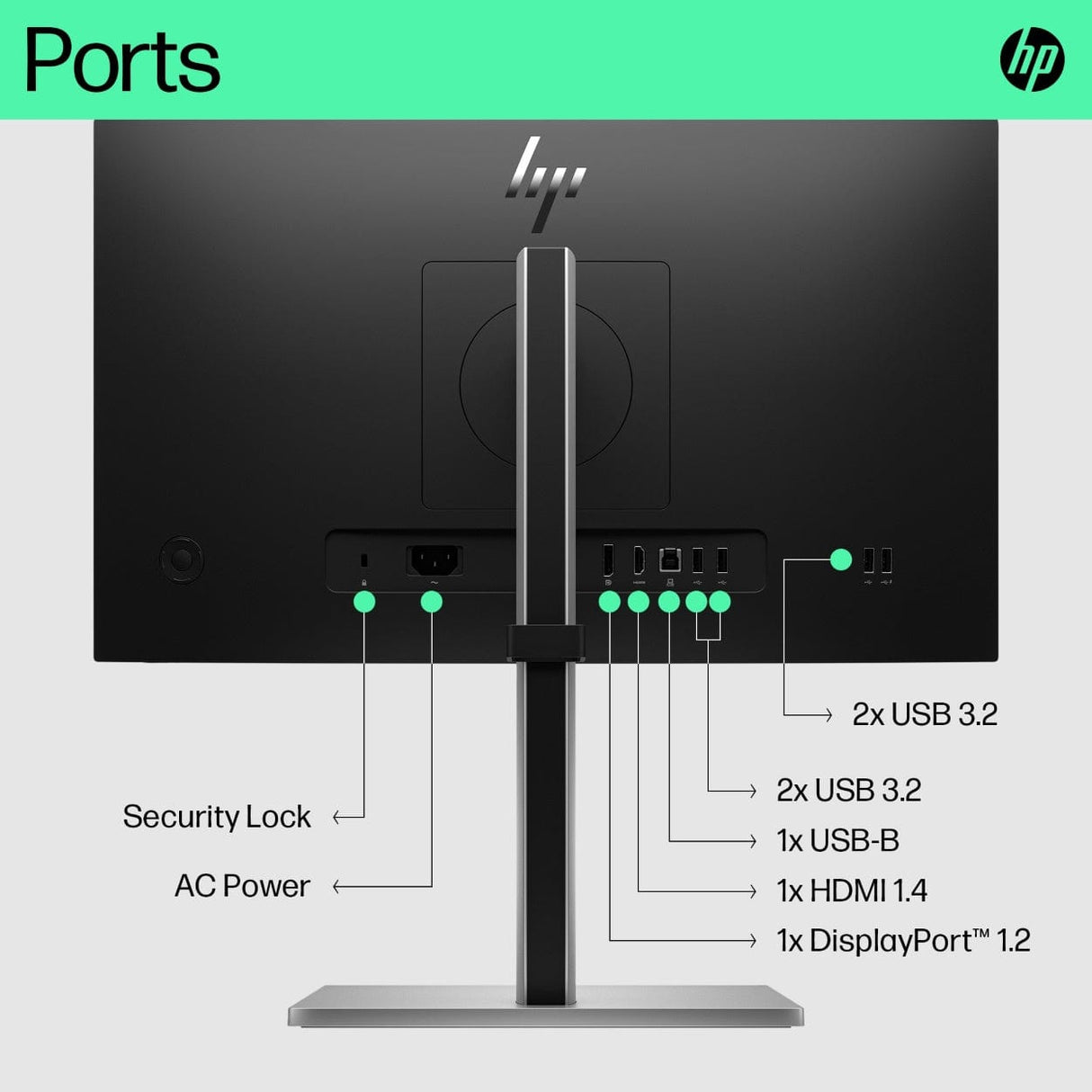 HP E22 G5 21.5-inch 1920 x 1080p FHD 16:9 75Hz 5ms LCD IPS Monitor 6N4E8AS