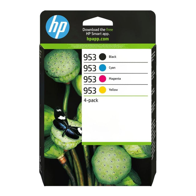 HP 953 Black Cyan Magenta Yellow Printer Ink Cartridges Original 6ZC69AE Multi-pack