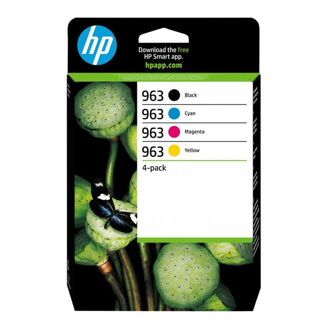 HP 963 Black Cyan Magenta Yellow Printer Ink Cartridges Original 6ZC70AE Multi-pack