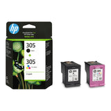 HP 305 Tri-Colour and Black Printer Ink Cartridges Original 6ZD17AE Multi-pack