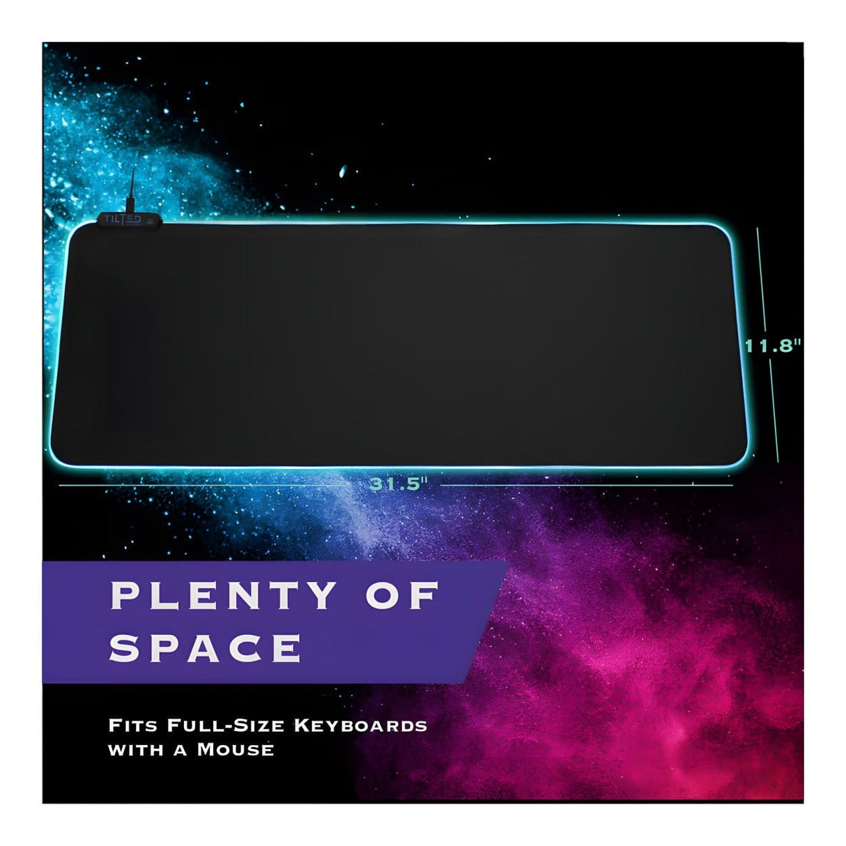 Tilted Nation RGB Gaming Mouse Pad - Large 701107498768