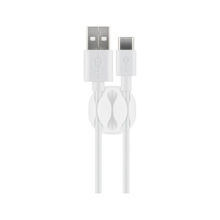 Goobay Cable Management 3-slots 4-piece Set White 70373