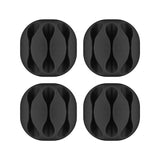 Goobay Cable Management 3-slots 4-piece Set Black 70398